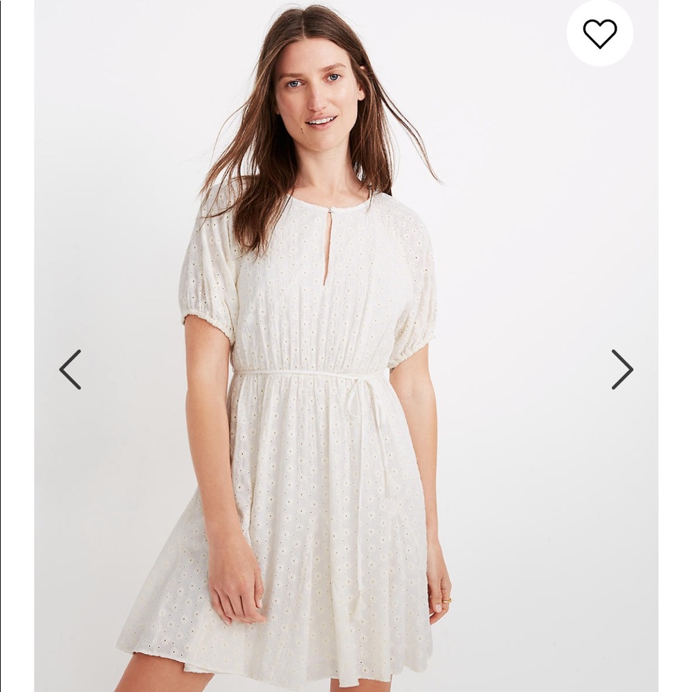 *SALE*Madewell Eyelet Tassel-Tie Mini Dress